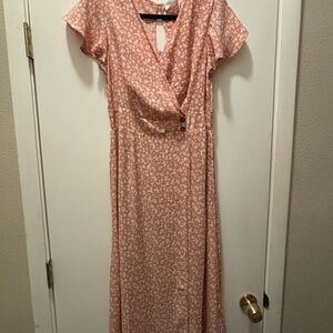 Sienna Sky Pink Floral Maxi Dress